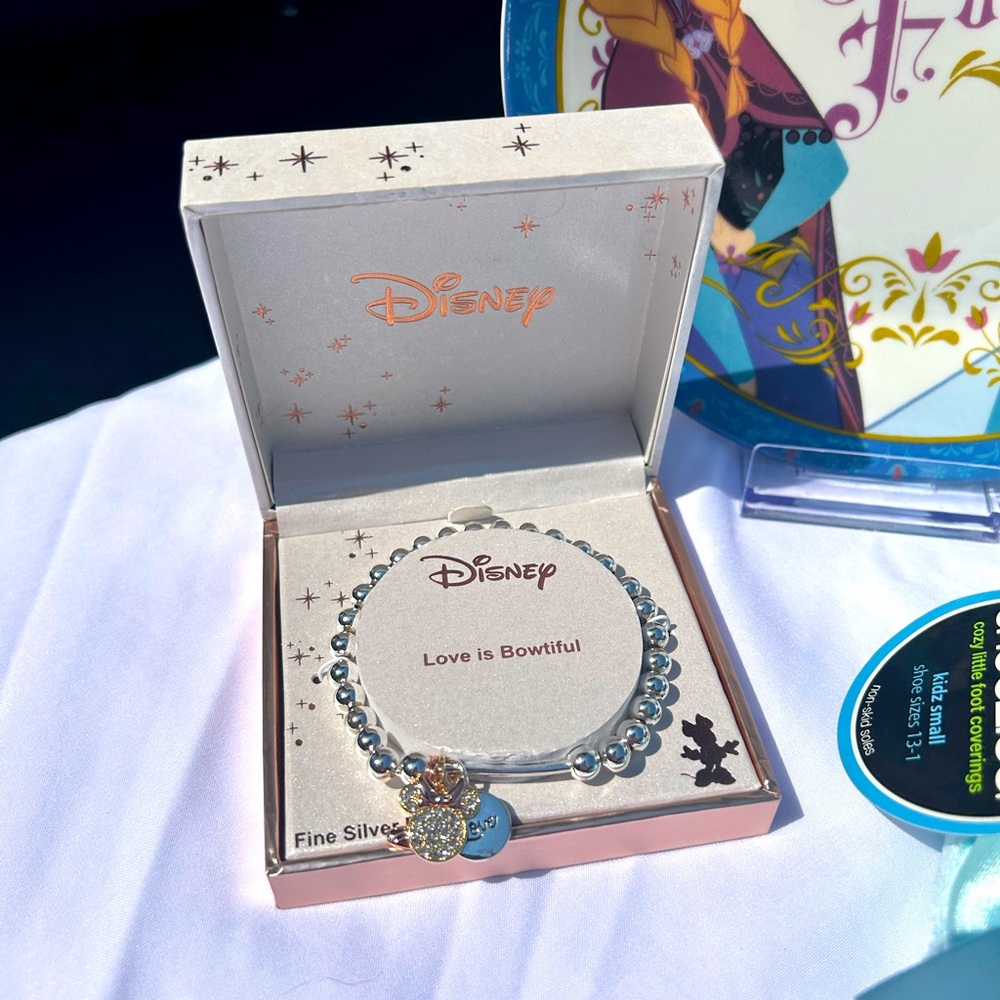 Disney Minnie Mouse Silver Bracelet and Princess Set - Picture 6 of 9